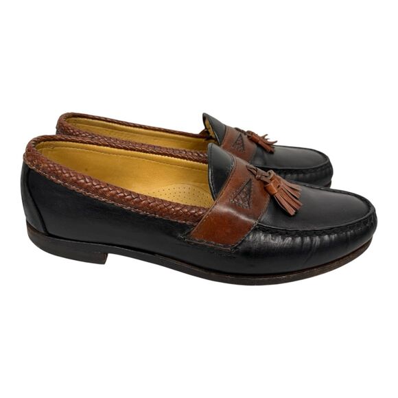 Allen Edmonds Maxfield Men\'s Shoes US 14 E Black Brown  USA  Leather Loafer main image 9